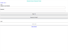 Tablet Screenshot of emeralddowns.customerentry.com